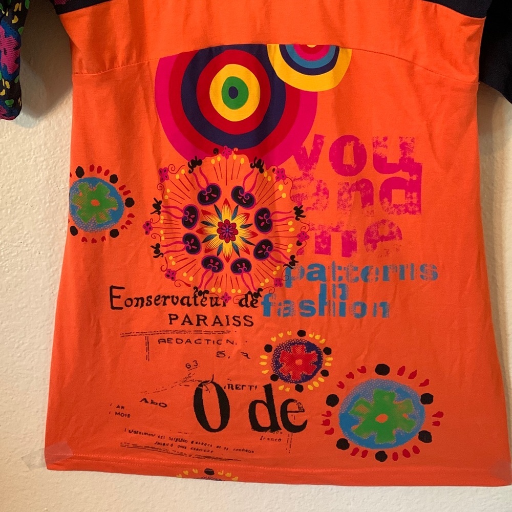 Adore Orange Face Top Size S - Picture 4 of 5